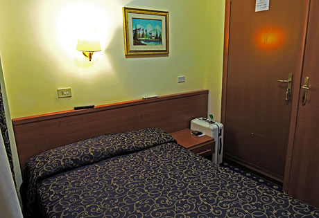 ローマのホテルは部屋が狭いことで有名